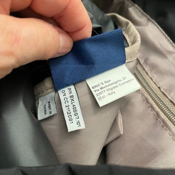 Brics Backpack Zip Pockets Adjustable Straps Black - Picture 10 of 10